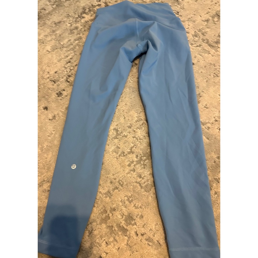 Lululemon Align‎ High Rise Crop 21" Blue Yoga Workout Leggings size 6 - Picture 7 of 10